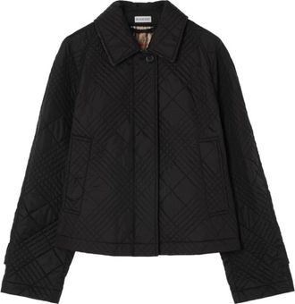 Burberry Dames, Jassen, Zwart, Maat: M Nylon