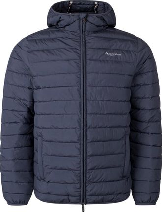 Aquascutum Mens Active Rlg 100 Gr Navy Blue Hooded Jacket - Size Small