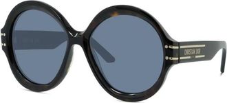Dior Ladies Brown Round Sunglasses DIORSIGNATURER1U 20B0
