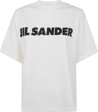 Jil Sander Crewneck Short Sleeves Classic Print T-Shirt