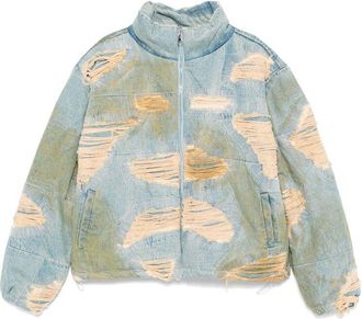 Who Decides War by Ev Bravado Denim Bomber Jacket