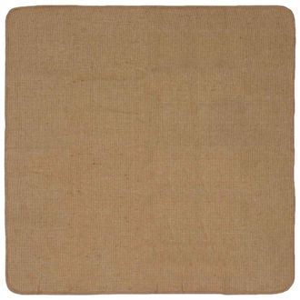 vidaXL Alfombra De &Aacute;rea Marr&oacute;n Claro 120 X 120 Cm Yute Vidaxl