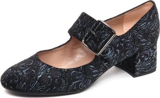 Unisa Velvet Blue Schoen - Dames - Pumps - Zwart - 36 EU - Su&egrave;de - Schoenen