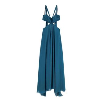 Retrof&ecirc;te Dames, Jurken, Groen, Maat: L Chiffon