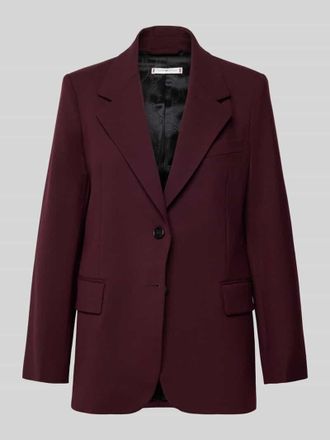 Tommy Hilfiger Relaxed Fit Kurzblazer aus Wollmix in Bordeaux, Gr&ouml;&szlig;e 40