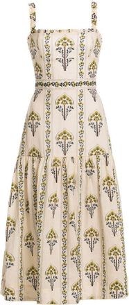 Agua Bendita N&iacute;spero Moriche Midi Dress in Multi at Nordstrom, Size X-Small