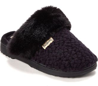 Dearfoams Womens Courtney Knit Scuff Slipper