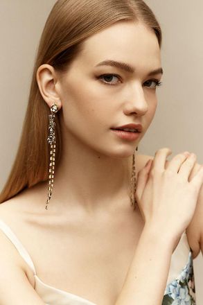 Shashi Chain Double Drop Earrings
