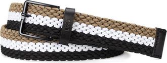 BOSS Stripe Woven Belt in Open Misc at Nordstrom Rack, Size 38