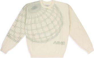 Aimé Leon Dore OFF-WHITE NEW BALANCE GEO PRINT CREWNECK