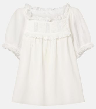 D&ocirc;en D&ocirc;en Top in misto cotone con pizzo