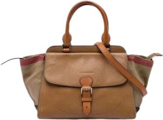 Burberry Pre-owned Harcourt - Dames - Vintage Handtas - Bruin - ONE Size - Leer - Vintage