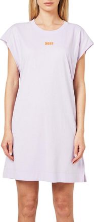 HUGO BOSS T-shirtjurk met ronde hals voor dames (Paars)