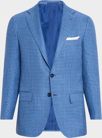 Kiton Mens Houndstooth Sport Coat