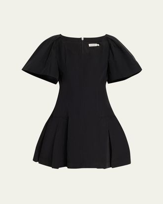 SIMKHAI Hattie Puff-Sleeve Mini Dress