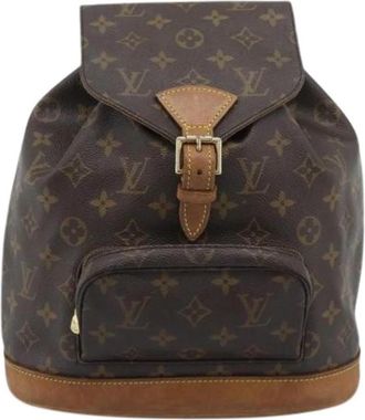 Louis Vuitton Pre-owned Vintage Rugzak - Dames - Vintage Rugzakken - Bruin - ONE Size - Leer - Vintage