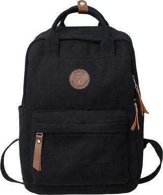Generic Canvas Laptop Backpack Travel Vintage Notebook Bag for Men Women