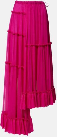 Dries Van Noten Gonna asimmetrica in mussola di seta