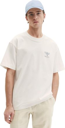 Marc O'Polo T-Shirt MARC OPOLO, Herren, Gr. XXL, egg wei&szlig;, Jersey, Obermaterial: 100% Baumwolle, loose fit, Rundhals, Shirts T-Shirt, loose fit mit beidseitigen I