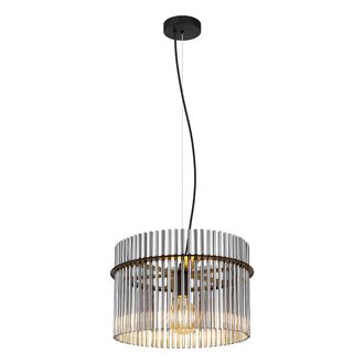 Globo Lighting L&aacute;mpara Colgante - Gorley - Negro - Metal - &Oslash; 40cm - E27 - Globo