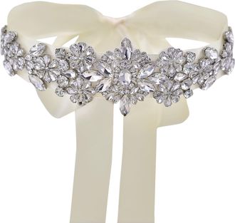 TOPQUEEN Womens Crystal Bridal Belt Sashes Wedding Belts Sash for Wedding