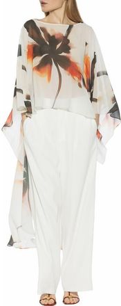 Alexia Admor Junia Cover-Up High-Low Chiffon Top in Large Florals at Nordstrom Rack, Size Large/x-Large