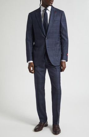 Isaia Delain Wool Suit in Blue at Nordstrom, Size 42 Us