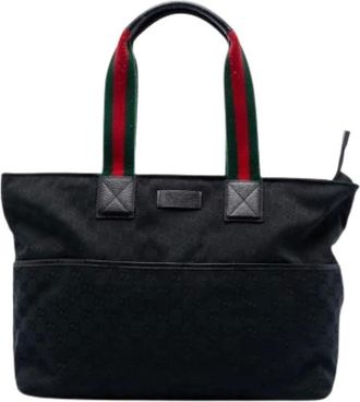 Gucci Pre-owned Tote Bags, female, Black, Size: ONE SIZE Pre-owned Tote Bag