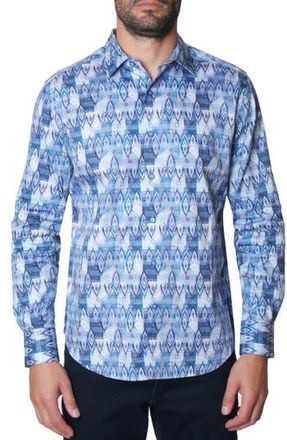 Robert Graham Diamond Print Button-Up Shirt in Multi at Nordstrom Rack, Size Xx-Large