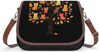 Generic Cats Tree Womens Crossbody Bag Fashion Shoulder Handbags Message Tote Bag with Adjustable Strap