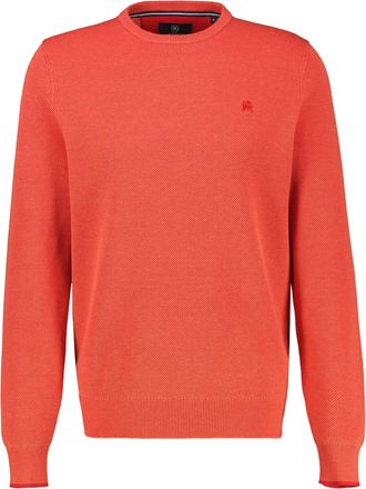 Lerros Sweatshirt LERROS Sweatshirt in sportlicher 2-Tone-Optik, Herren, Gr. 4XL, vivid rot, 100% Baumwolle, Sweatshirts Sweatshirt