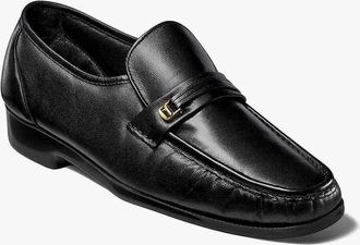 Florsheim Mens Florsheim Riva Bit Loafer Black Moc Toe Dress Shoes VER1236