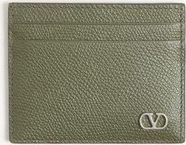 Valentino Garavani Portacarte Valentino Garavani VLogo Signature In Vitello Granato Uomo VERDE MILITARE UNI