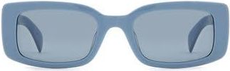 Rag & Bone 52mm Rectangular Sunglasses in Blue/Grey at Nordstrom Rack