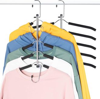 OEM Perchas Que Ahorran Espacio Para La Ropa: Perchas Antideslizantes Mejoradas, Organizador De Armario Multicapa Y Almacenamiento Para Abrigos, Pantalone