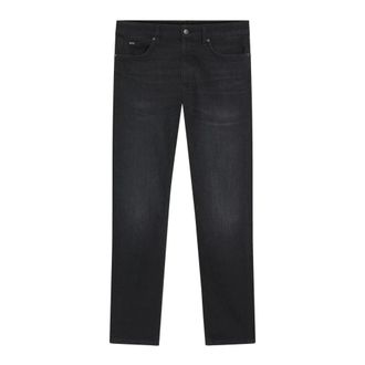 HUGO BOSS Jeans, Heren, Zwart, W34 L32, Katoen, Delaware Slim-Fit Jeans