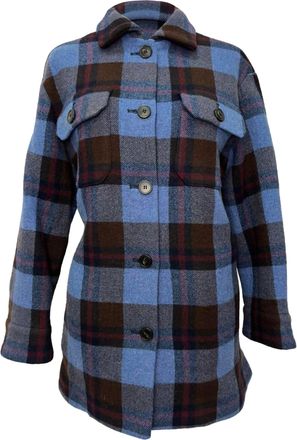 Max Mara Weekend Max Mara Plaid Dress in Blue Virgin Wool