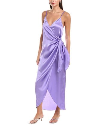 L'agence Lagence Amilia Cami Silk Wrap Dress