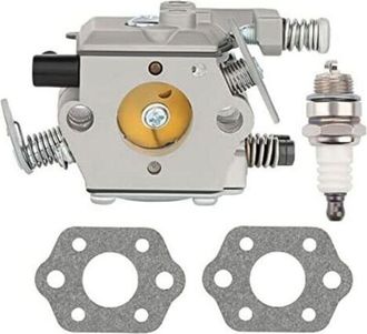 OEM Carburador Stihl Ms250 Ms210 Ms230 - Reemplaza Al Walbro Wt-286 - Compatible Con Motosierras - 1 Carburador, 2 Juntas, 1 Buj&iacute;a