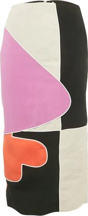 Roksanda Ilincic Kokerrok met colourblocking - Beige