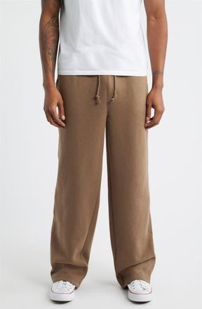 BP. Straight Leg Fleece Sweatpants in Brown Shiitake at Nordstrom, Size X-Large