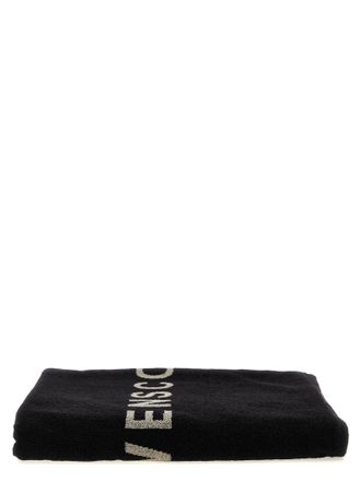 Rick Owens Towel Written Beach Black