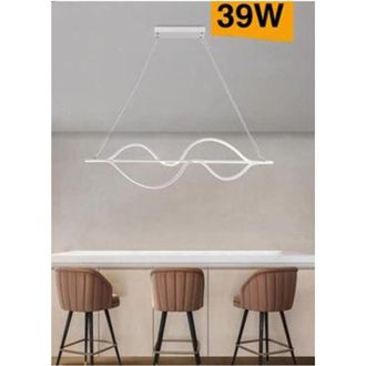 Trade Shop Trade Shop Traesio - Trade Shop - Lampadario Led a Sospensione 39 Watt Moderno Onde Luce 6500k 4000k 3000k B64-b