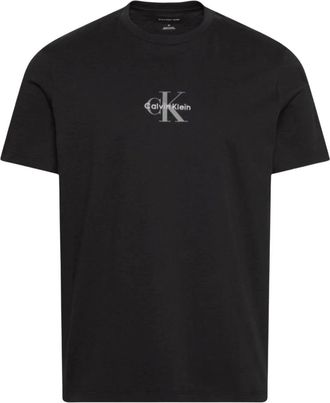 Calvin Klein Jeans T-shirt con logo monogramma - - Tops - Uomo - Nero - XS