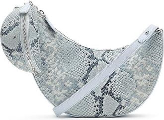 Kate Spade New York Duo Snake Embossed Leather Crossbody Bag Cross Body Womens Handbags Pale Sapphirine