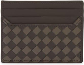 Bottega Veneta Small Intrecciato Horizontal Card Holder in 1362 Lapilli Drizzle at Nordstrom