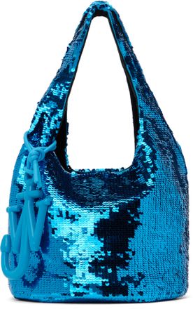トートバッグ J. W. Anderson Belt Tote Blue Boiled Wool Shoulder Bag 25759768_56573157_322.jpg