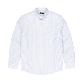 Butcher of Blue Formal Shirts, male, Blue, Size: XL Bold Stripe Oxford Shirt