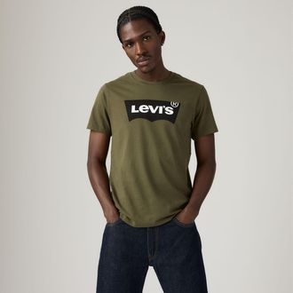 Levi's Housemark Graphic T Shirt - Mens - M - Green