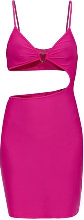 Moschino Strandjurk met Applicatie - Dames - Korte kleedjes - Roze - S - Kleedjes